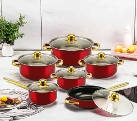 Ninja 622356606370 6 Piece Commercial Grade Stainless Steel Cookware Set