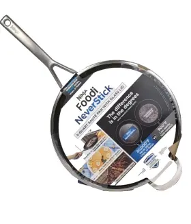 C10150 Ninja Foodi Neverstick Premium 5-quart Deep Saut Pan With Glass Lid New