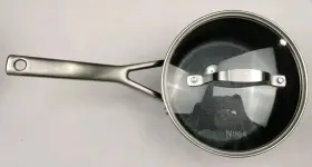 C30225 Ninja Foodi Neverstick Premium 2.5 Quart Saucepan With Lid Gray Cookware