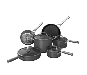 C39500 Ninja Premium 10-piece Cookware Set With Lids Aluminum Stainless-steel No Stick