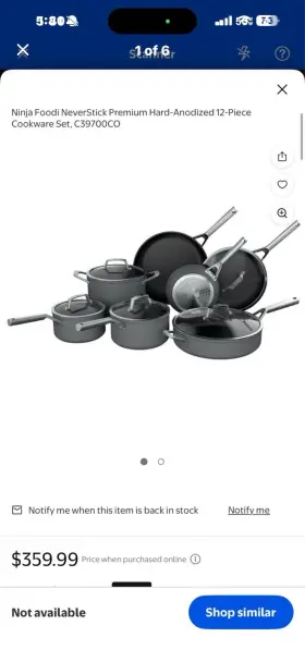 C39700co Ninja Foodi Neverstick Premium 12-piece Hard-anodized Nonstick Set