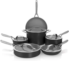 Cw39011bk Ninja Ceramic Pro 11-piece Cookware Set Non-stick Pots And Pans