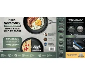 Cw39012 Ninja Neverstick Ceramic Pro 12-piece Cookware Set