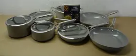 Cw39012ast Ninja Neverstick Ceramic Pro 12-piece Cookware Set Stone