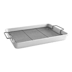 No 011172447371 Aluminum Roasting And Crisping Pan With Black Nonstick Rack 19.6 Inch X 12.9 2.3