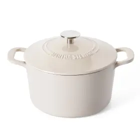 No 085081597687 Everyday Eastwick 4-quart Linen Enamel Cast Iron Dutch Oven
