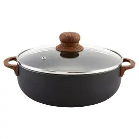 No 094046000520 4.4 Quart Black Dutch Oven With Glass Lid