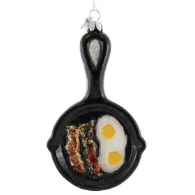 Nb0813 Noble Gems 5.50in Frying Pan Glass Bacon Eggs Breakfast Skillet