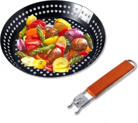 Nobrand 227435943997 Grill Pan 12 Inch Non-stick For Chapati Veggies Seafood Removable Handle