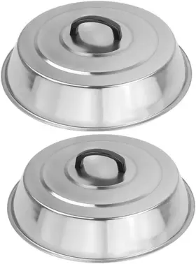 Nobrand 892393278742 12 Inch Heavy Duty Cheese Melting Dome Lid - Stainless Steel Cover