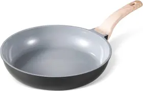 A11000 Nobrand Non Stick Frying Pan 8 Inch Ceramic Non-toxic Pfoa Free Black/gray