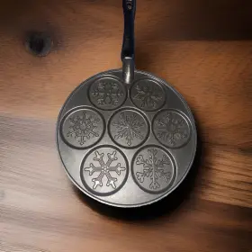 Nordic Ware 011172019905 Snowflake Falling Mini Pancake Griddle Pan Non-stick Coating