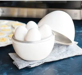 Nordic Ware 011172648020 Kitchen And Dining Microwave Egg Boiler 4 Capacity White