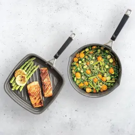 12700sm Nordic Ware 2-piece Verde Fry Pan Set With Ceramic Coating