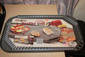 169249 Nordic Ware 19462 Pro Cast Aluminum Healthy Grill Griddle Reversible #169249 Usa New