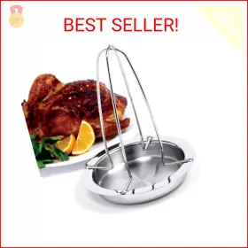 Norpro 028901002664 Deluxe Stainless Steel Vertical Meat Poultry Chicken Turkey Roaster 266