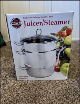 8.5qts Norpro 028901006242 Steamer/juicer Stainless Steel 11qts/10.4l 4qts/3.8l 8.5qts/8l New