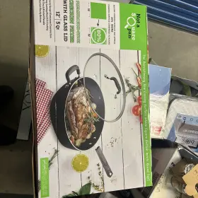 Not A Square Pan 850000946156 12 Inch Classic Nonstick Skillet With Glass Cover