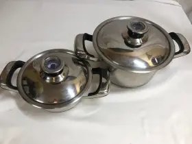 T-304s Nutri Millennium Xxive Stahl 4 Piece Stainless Steel 1 Quart And Saucepans With Lids