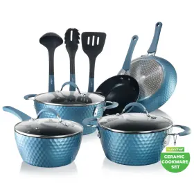 Nutrichef B084kxdyfb 11 Pc Pots And Pans Set - Non Stick Cookware Ceramic Coating