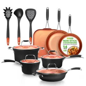 B099nlrcys Nutrichef 14-piece Nonstick Kitchen Cookware Set Pfoa/pfos-free