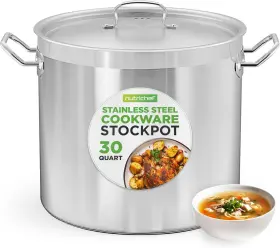 Ncspt30q Nutrichef 30 Quart Stainless Steel Cookware Stockpot Open Box