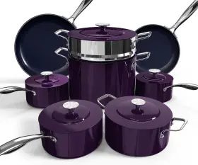 31907 Nuwave Lux 13pc Forged Lightweight Cookware Set Pfas Free Healthy G10 Duralon