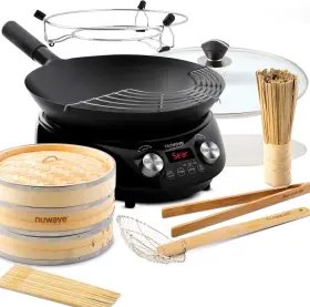 F-575 Nuwave 652185308510 Mosaic Induction Wok Temp Control 100 F In 5 Hei Infuse Charre