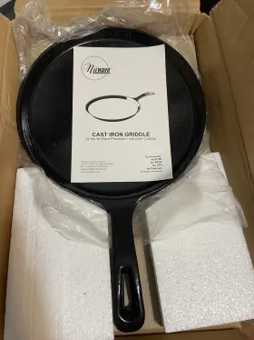 Nuwave 652185311138 Precision Model 31113 Induction Cooktop Cast Iron Griddle Skillet New