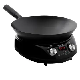Nuwave 744110045413 Induction Hot Wok With 14 Inch Carbon Steel Glass Lid And Stand - New
