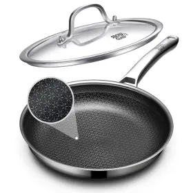 Oatofp 727458930917 Non Stick Frying Pans With Lid 12 Inch Hybrid Nonsticknon