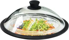 Oec 712805508006 Vented Splatter Guard Microwave Glass Cover With Easygrip Handle 100% Food Grade