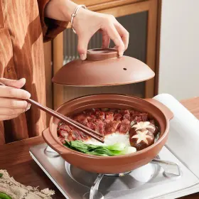 B0djpsxs97 Oitrcss Unglazed Terracotta Ceramic Casserole Dish Clay Pot Earthen