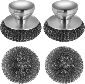 Onewly 727376333241 2pack Steel Wool Scrubber Set Stainless With St