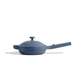 90783116 Our Place 4pc Ceramic Glass All-in-one Pan Cookware Set Blue Steamer Basket