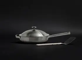 Ourplace 810142484213 Titanium Always Pan Pro - 10.6 Inch 2.8 Qt No-coating Nonstick Standard Chrome