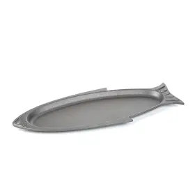 76376 Outset Cast Iron Fish Grill Serving Pan 18.5 X 7.25 Inches