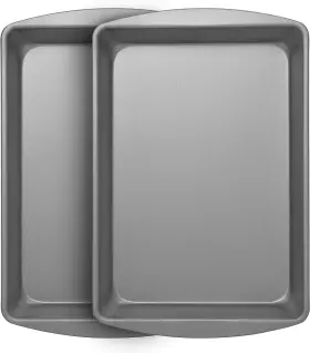 Ovenstuff 072867332730 Nonstick Bake And Roasting Pans 12.8-inch X 9-inch 1.9-inch Set Of