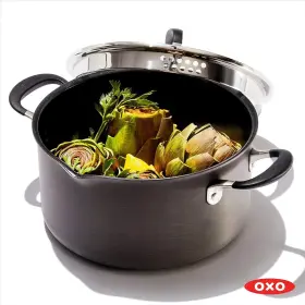 Oxo 885837019971 Good Grips Hard Anodized Non-stick 6 Quart Covered Stockpot - New