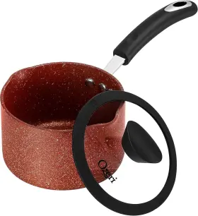 Ozeri 815817011817 Stone Earth 1.4l-1.5 Quart Stone-derived Nonstick Sauce Pan With Lid