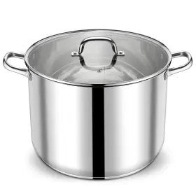 Sssp-39 P&p Chef 24 Quart Stock Pot With Lid Stainless Steel Large Cooking Soup Canning Sto