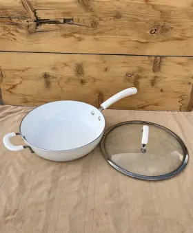 Pampered Chef 099901031312 The Aeternum 11 Inch White Saute Pan #3131