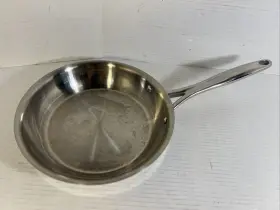 2887 Pampered Chef 10 Inch 10in Stainless Steel Frying Pan Skillet Saut Omelette