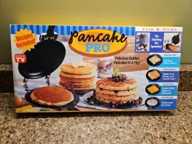 Pancake Pro 677942118768 Non-stick No Spatulas Flip Pan Recipes Included
