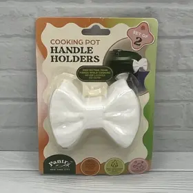 Dhw8001tw Pantry New York City Heat Resistant Non-slip Handle Holders Set Of 2 White