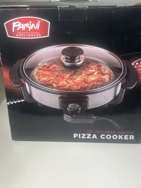 Sp-02795 Parini 12 Inch Electric Pizza Cooker Non-stick Countertop Skillet New Open Box