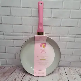 Paris Hilton 741393092301 Inch Thats Hot 9.5 Pink Ceramic Nonstick Fry Pan New