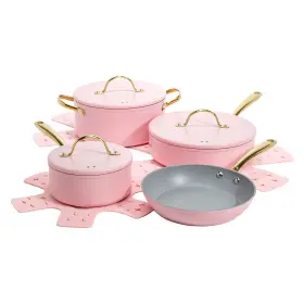 Paris Hilton 741393488708 Iconic Nonstick Pots And Pans Set Multi-layer Coating Matching Lid