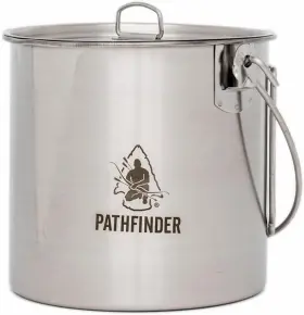 Pathfinder 313085283283 The School Stainless Steel Bush Pot And Lid Set 64 Ounce