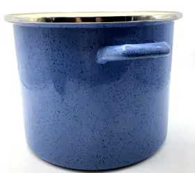 Pd6qt Paula Deen Turquoise Speckled Robin Egg Enamel Steel Stock 6 Quart Without Lid